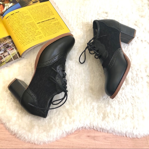 SOLD❤️ Size 9.5 Lace PU Casual Oxford Shoes - Picture 3 of 11